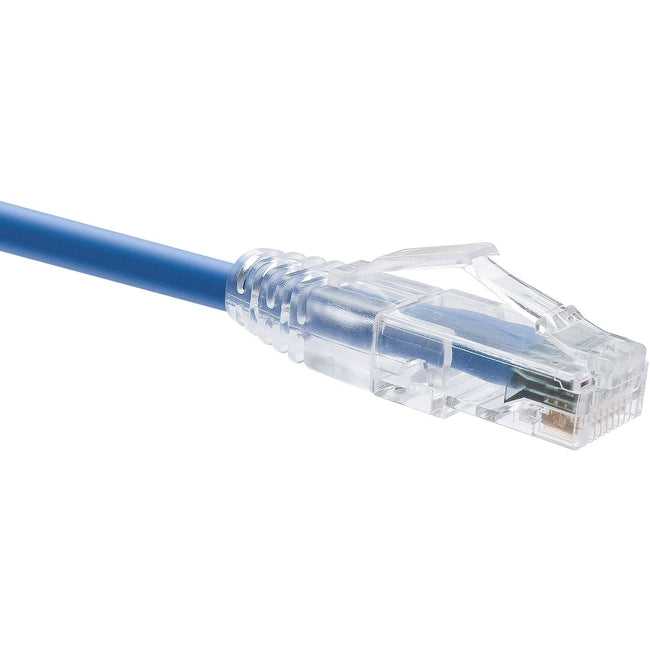 UNC GROUP LLC, Unirise 8 Foot Cat6 Snagless Clearfit Patch Cable Blue - High Density Cat6 Ultra